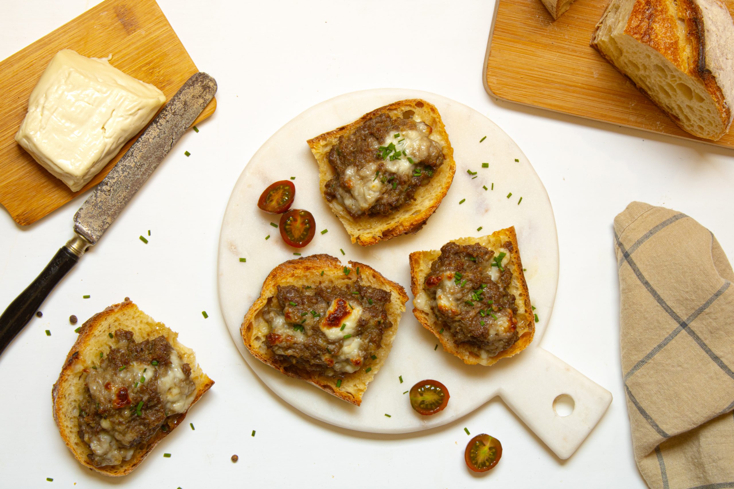 Crostini maiale e stracchino